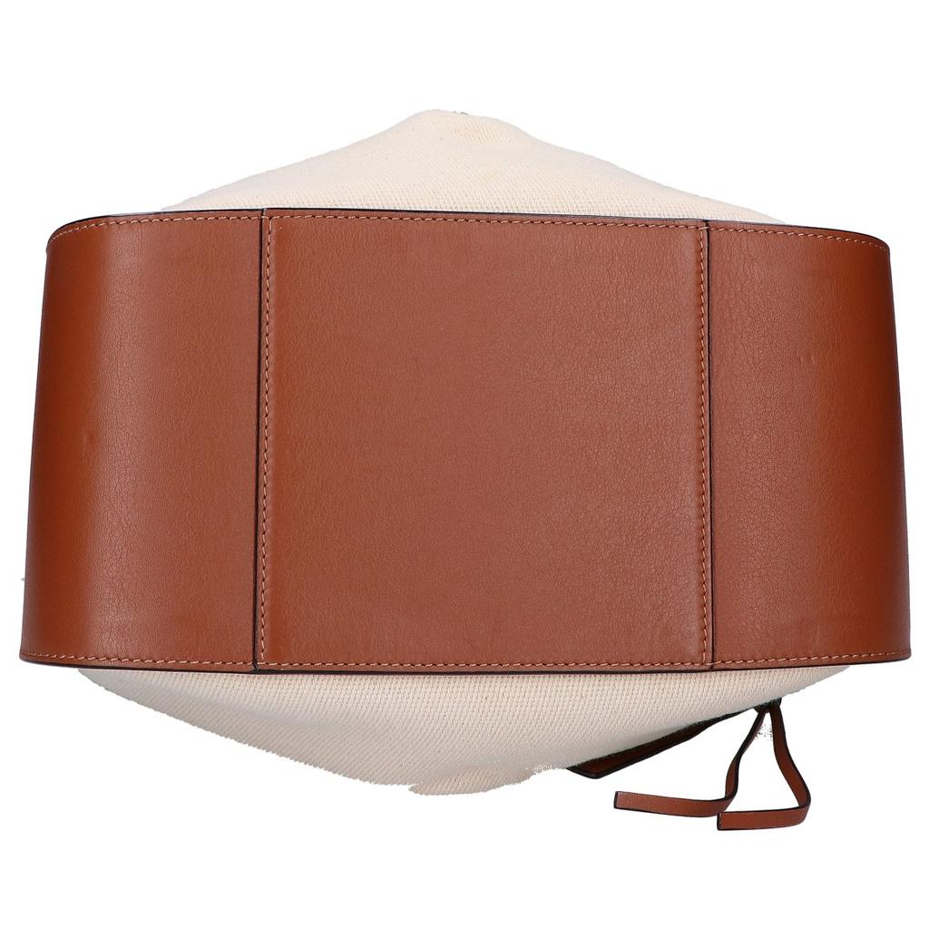 LOEWE A538S35X27 Leather x Canvas Hammock, Small, 2-Way Shoulder bag Tan x NaturalUsed