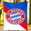 1pc B-Bayern Munich (4) Theme Blanket - Digital Print, Polyester, Cozy for All Seasons, Perfect for Outdoor, and Travel