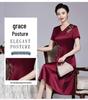 2025 Autumn Elegant Acetate Gown for Mother-in-Law: Stylish, Large-Hemmed Evening Dress