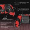 PlayVital Mountain Range Edition Silicone Cover for Xbox Elite Wireless Controller Series 2 Elite Series 2 with Thumb Grips Red Black & Core, Non-Slip