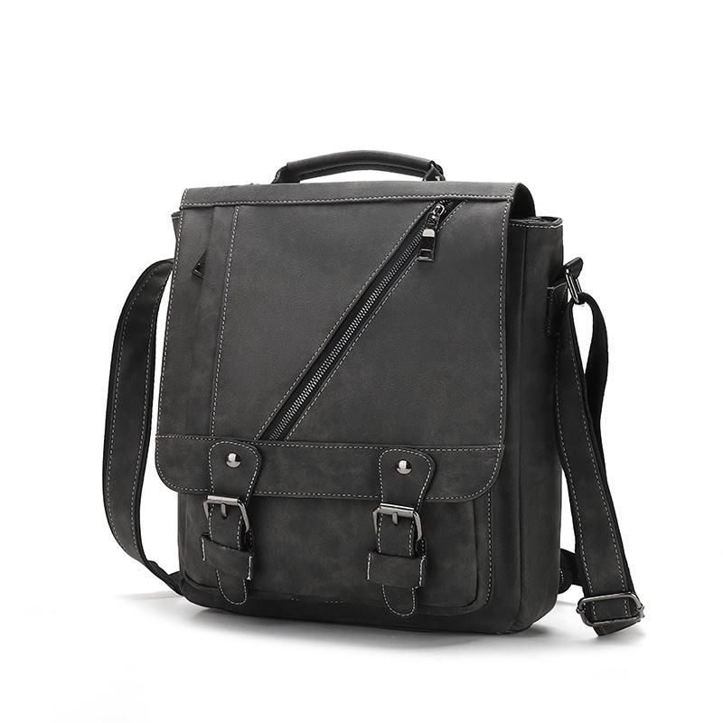 Casual Men Portfolio kufříků Vintage muži Kabelka k aktovce Business Bags kufřík Pánské Kožená crossbody kabelka Schoolbag Boy