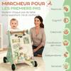 Wooden Baby Walker, Speed Control, 18+ Months, Green