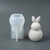 Silicone Molds Easter Bunny Egg Casting Mold Set for Plaster Soy Wax Resin Flexible Easy Release Craft