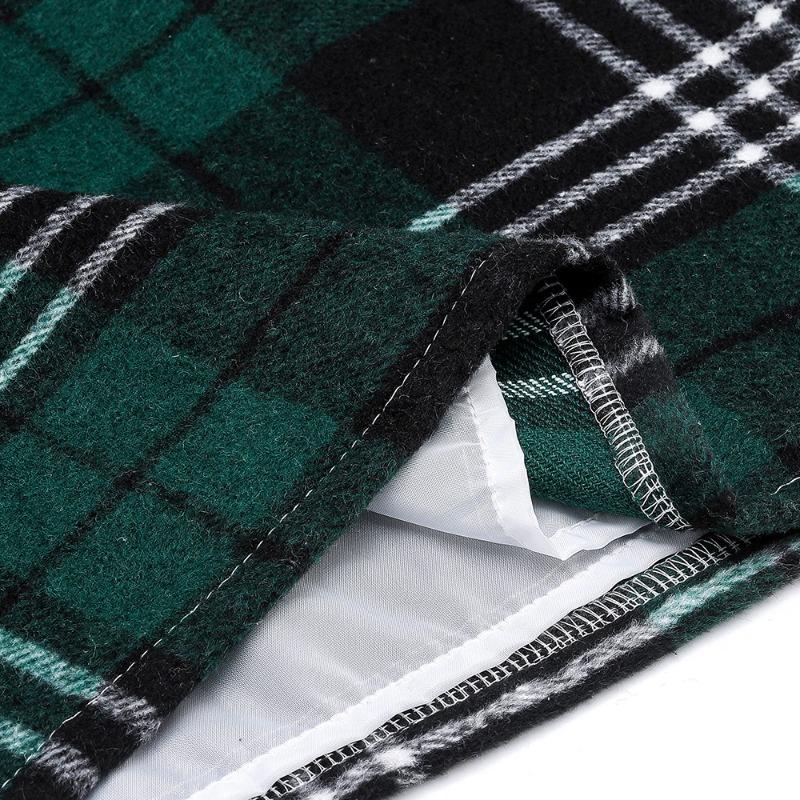 JKASHDK Gonne Casual Estive Primaverili da Donna con Stampa a Quadri
