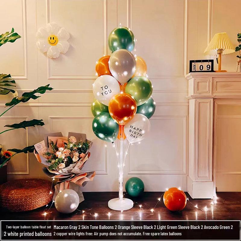 Luminous Balloon Floor Stand for Events: Birthday, Wedding, Anniversary, Party, and More.