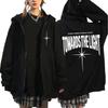 Ateez Welttournee Towards The Light Reißverschluss Kapuzenpullover Herren Damen Koreanischer Kpop Zip-Up Sweatshirt Mode Langarm Kapuzenpullover Jacke