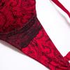 Large Breast Sexy Lace Thin Section of Large Underwear Fat Plus Large Size Gathered Bra
