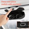 Car Glasses Case Sunglasses Storage Box Car Glasses Box Portable Car Sunglasses Holder Anti-Scratch Auto Visor Eyeglasses Case