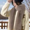 Fashionable 180cm Fake Fur Long Scarf Soft Fur Decor Winter Fluffy Scarf Thick Ladies Neck Warmer Scarves Outdoor