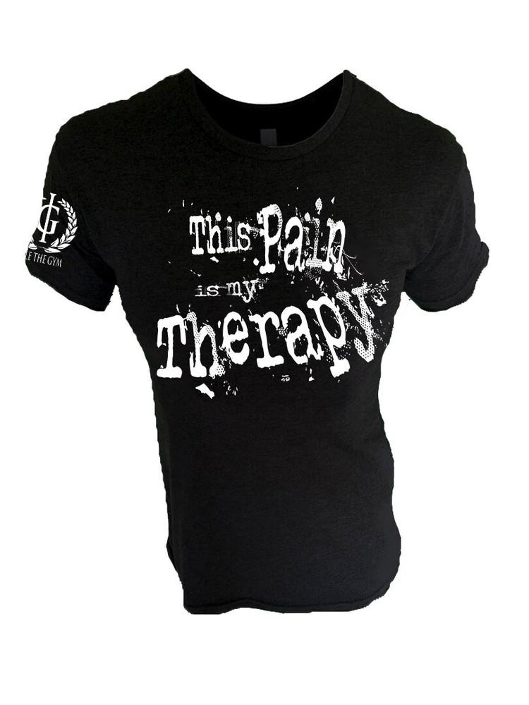 

Iron Gods This Pain Is My Therapy Gym T-Shirt Pump Cover Gym Shirt Men’s Gym Tee 4XL
