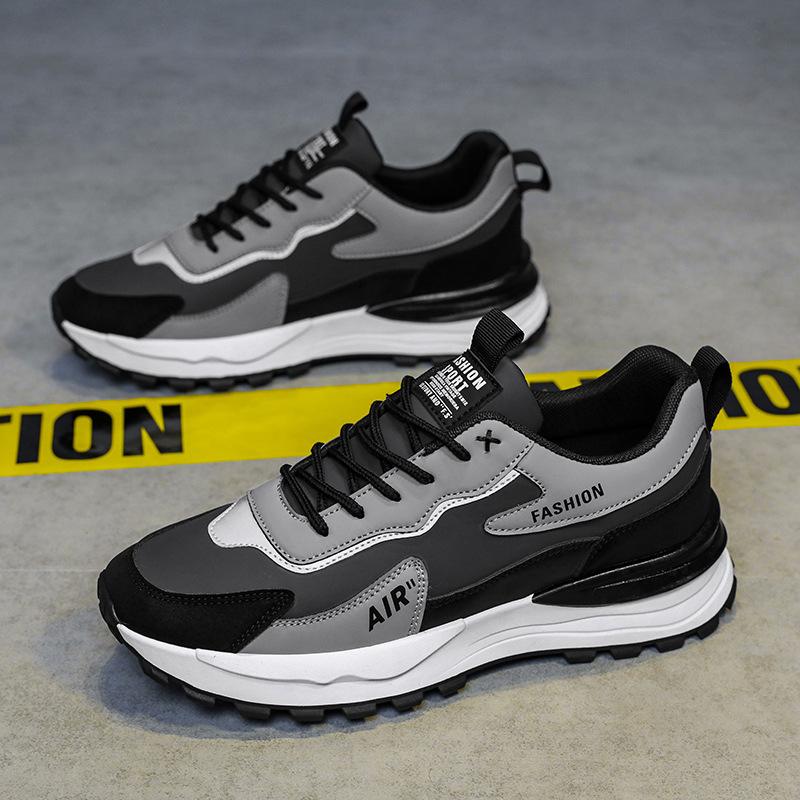 Autumn New Waterproof Leather Comfortable Sports Casual Shoes Forrest Gump Dad Shoes