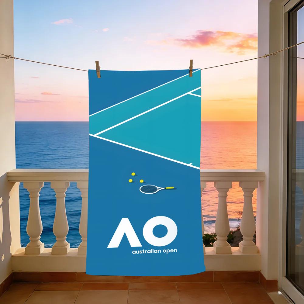 Event A-Australian Open Towel Towel Beach Towel Oversized Quick Dry Towel Absorbent Soft Swim BeachTowels for Men Women