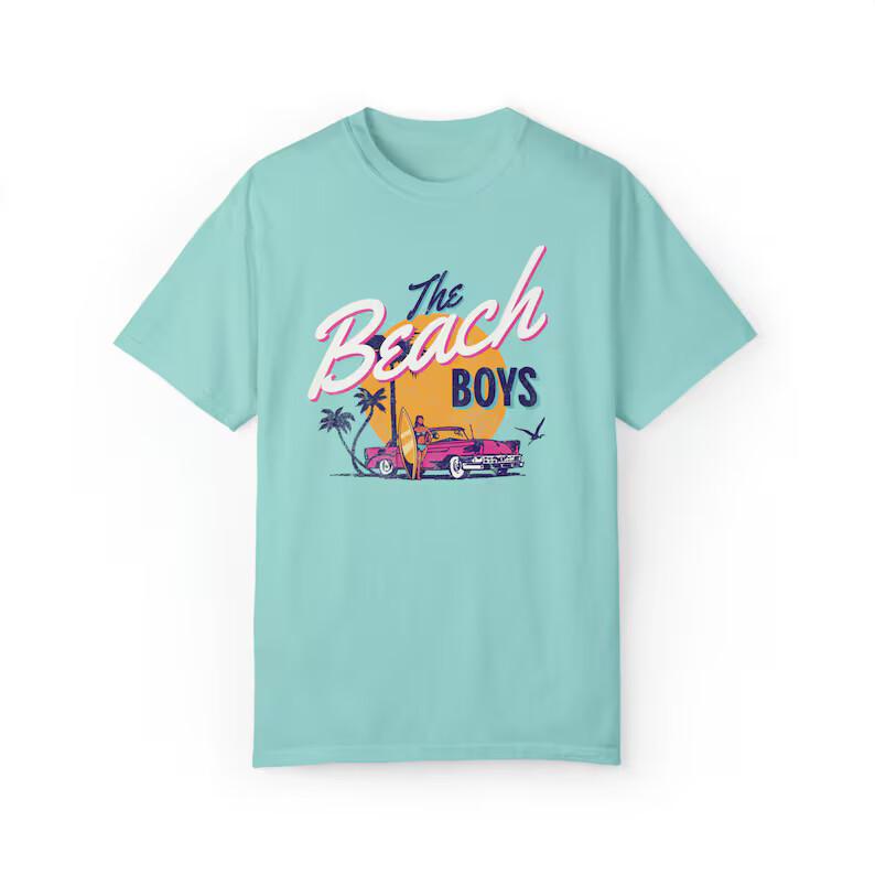 Beach Boys World Tour T-Shirt, Aesthetic Retro T-Shirt, Beach Tee Unisex T-Shirt XXXL
