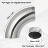 TWO OD 1 Inch Mandrel Bend Elbow Bend Tube Car Exhaust Elbow Pipe Universal