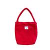 Versatile Christmas Red Faux Lamb Wool Women's Shoulder Bags Simple Solid Color Ladies Handbag Large Capacity Female Tote Bag
