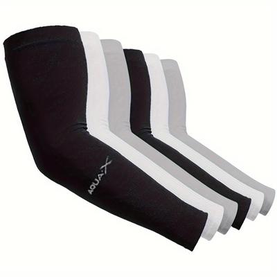 Mangas de protección solar de verano, mangas de protección solar de seda helada para hombres y mujeres, mangas de hielo