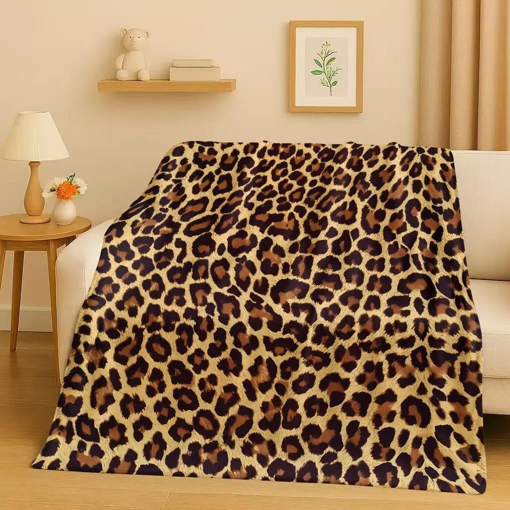 HD Zebra Tiger Leopard Beast Stripe Print Art Flannel Blanket,Ultra Soft Warm Plush Throw for Home Bedroom Bed Sofa Cover Office