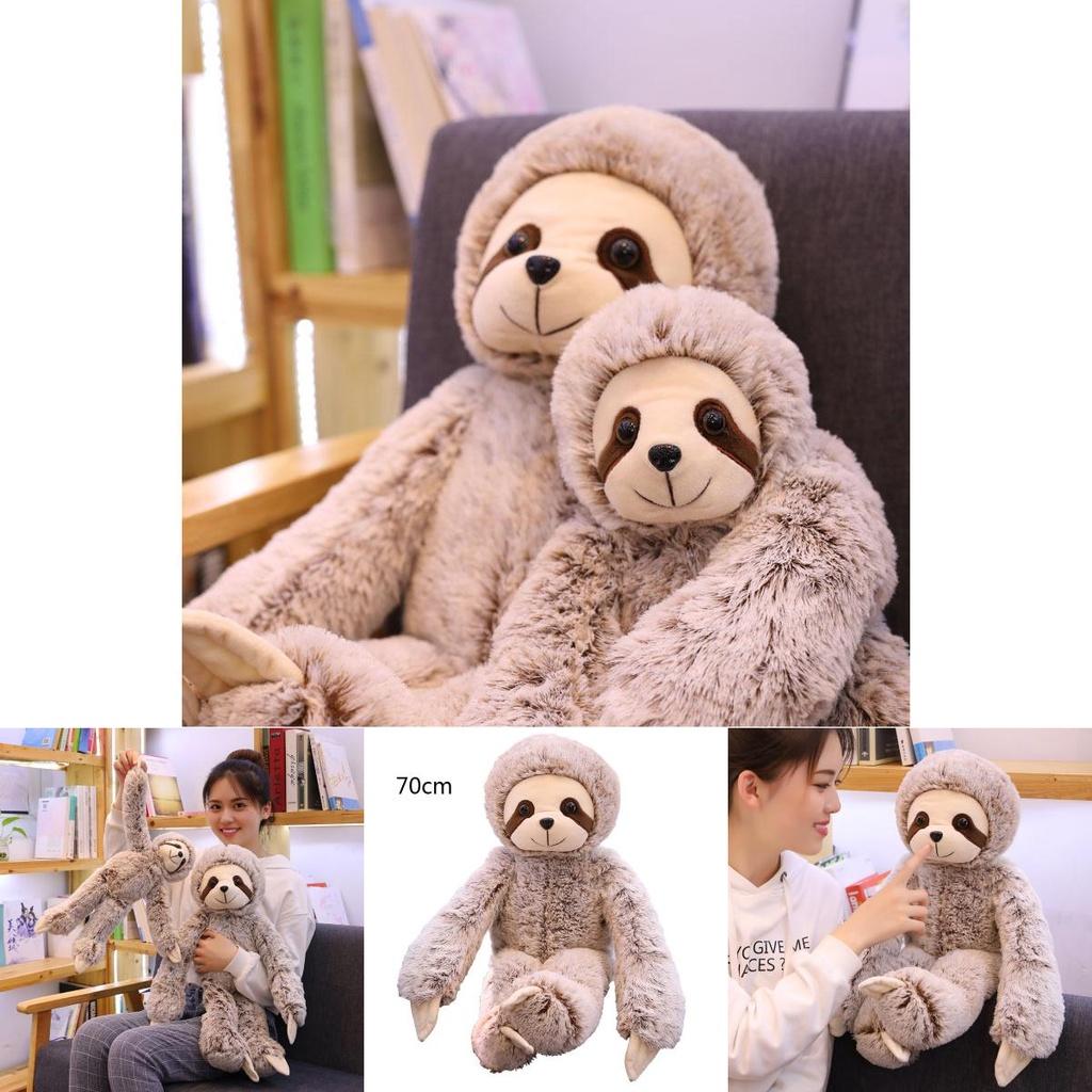 Adorable 50/70cm Sloth Plush Stuffed Toy Animal Soft Doll Perfect For Kids Gifts