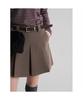 8SECONDS Suede Belted Skirt Beige