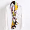 Thin and Narrow Long Small Silk Scarves Women's Foreign Style Fashionable and Versatile Sunscreen Silk Scarves Spring and Summer Scarves Scarves