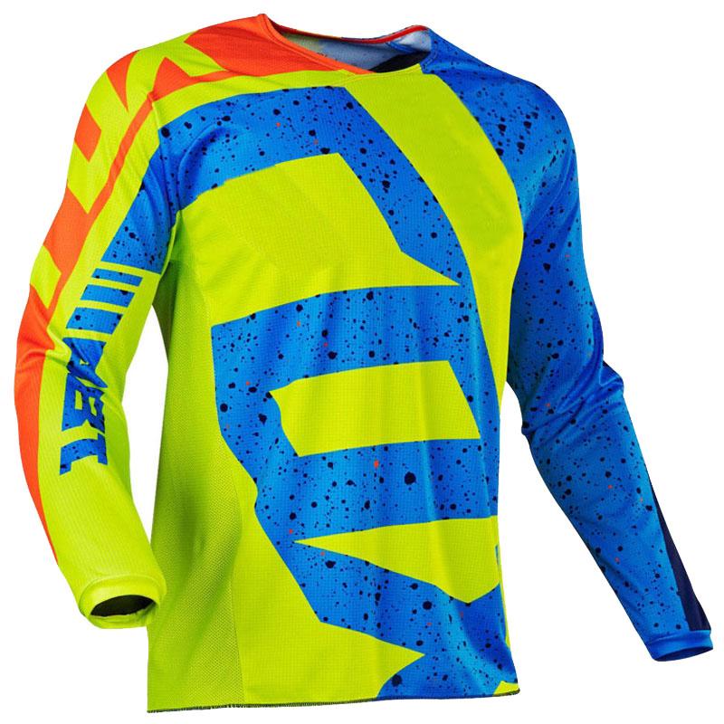 Spring and Autumn Round Neck 3D Printed Top Motocross Jersey Bicycle Jersey Fashionable Casual Sport Long Sleeved Men's T-shirts