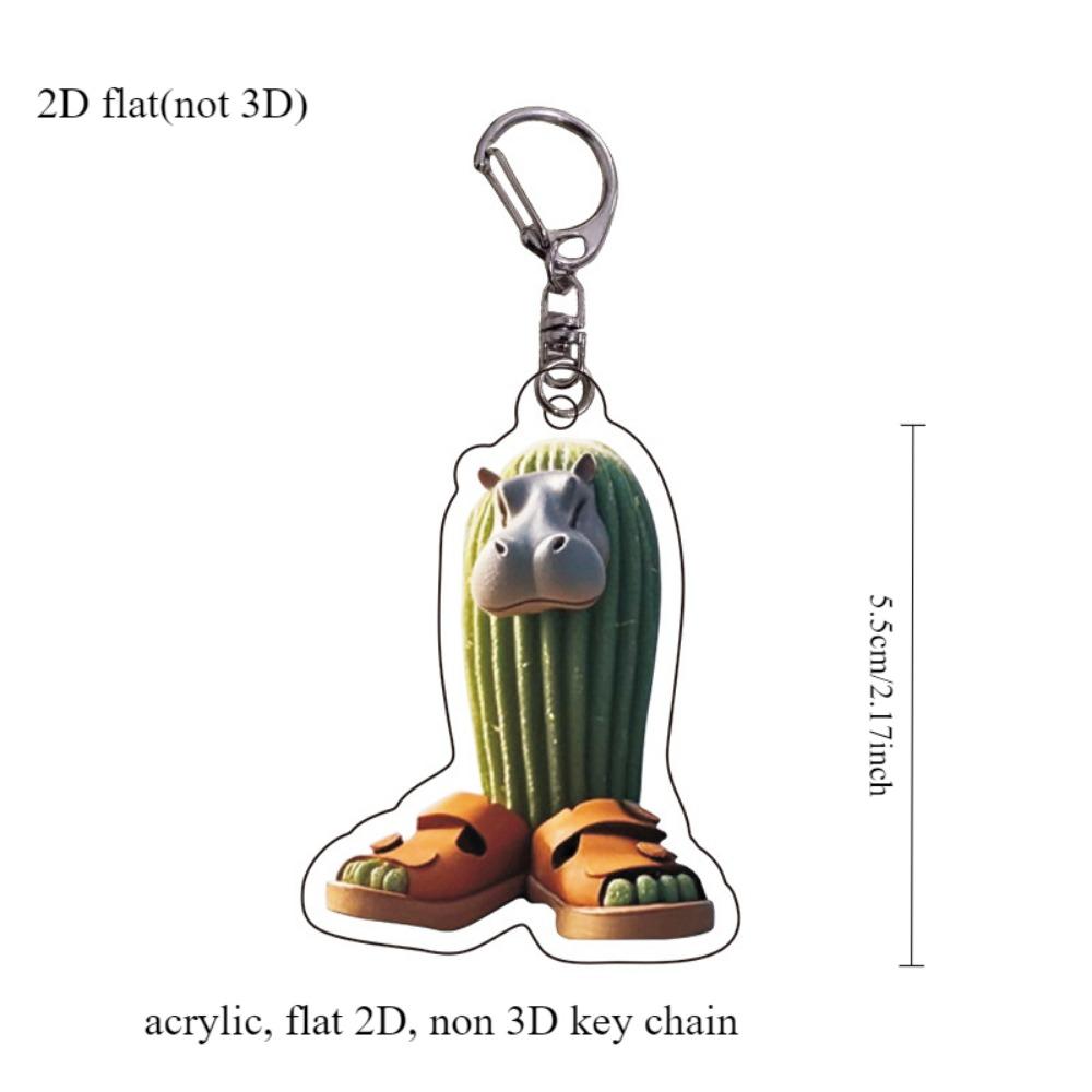 Acrílico plano 2D celebridade da internet haste quente Shanhaijing chaveiro engraçado abstrato boneco de palito de madeira pé grande árvore pingente de acrílico