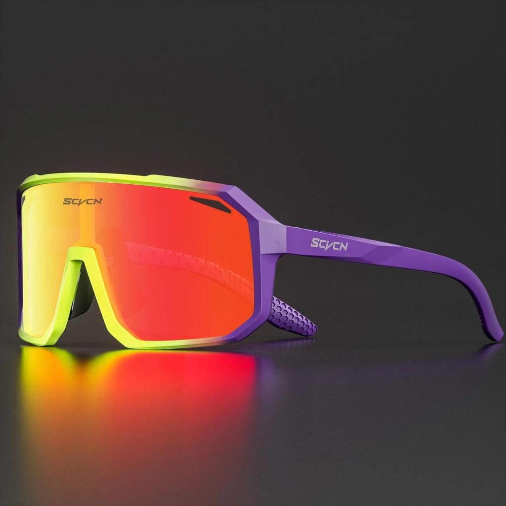 SCVCN New Cycling Sunglasses Men Road Driving Bike Glasses Outdoor Sports Mountain Climbing Women Bicycle Cycling UV400 Goggles 7