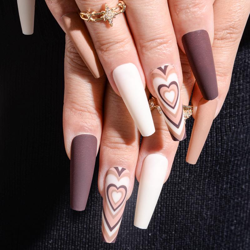 

Wholesale of Long Nail Patches for Wearing Nails, European and American Nail Patches, Instagram Style Wearing Nails, Fake Nails, and Love Nail Patches