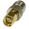 SMA plug / TNC socket adapter