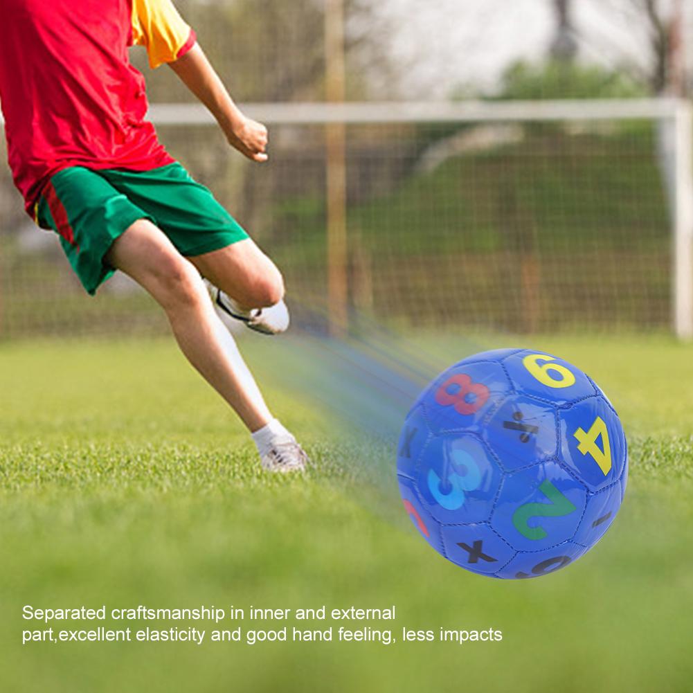 Children Outdoor Sport Football Soccer Ball Size 2 Exercise Sports Equipment(Purple Number)