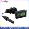Cyfrowy termometr higrometr LCD Monitor temperatury i wilgotności w pomieszczeniach z dokładnością ±1% RH, Bateria w zestawie do domu, szklarni