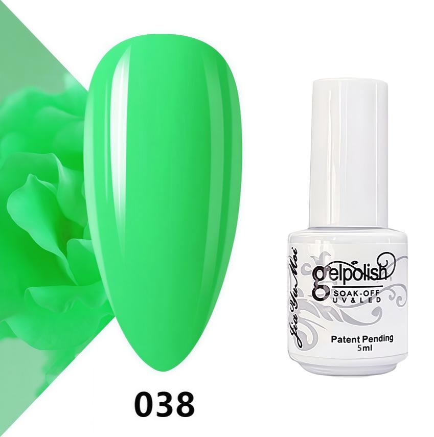 GELPOLISH Nail Art Set: Base, Top Coat, Transparent & White Gel Polishes