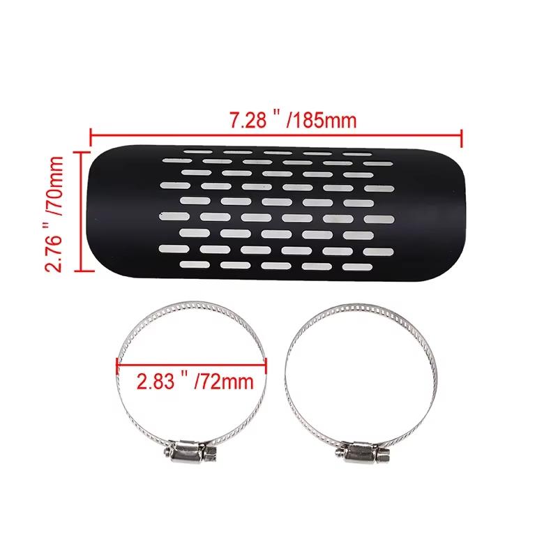 Universal Motorcycle Exhaust Pipe Heat Shield Cover Muffler Protector Guard Moto Accessories Fit For Harley Honda Yamaha Custom