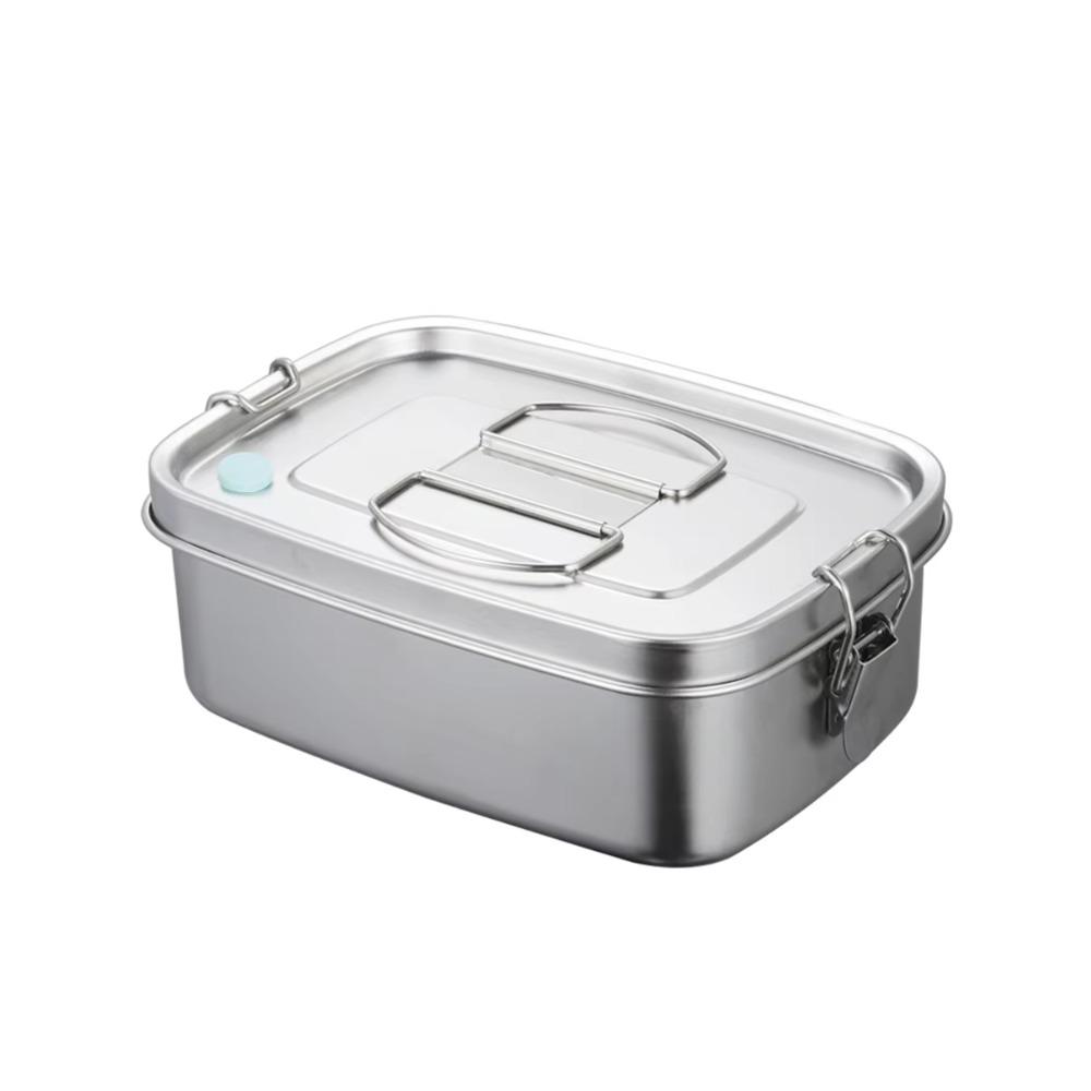 Leakproof Cover Stainless Steel Lunch Box 304 Stainless Steel Portable Food Container  School