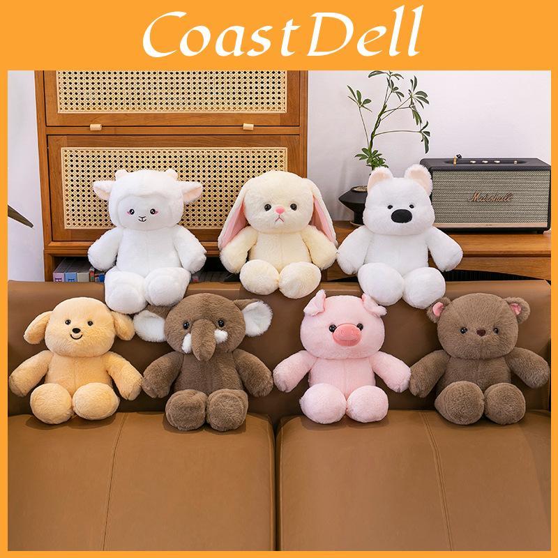 Cute Pigs Dogs Rabbits Animal Plush Dolls With Short Plush Filling For Kids And Babies