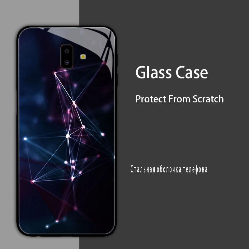 For Samsung J6 J6+ 2018 Case Cover Tempered Glass Case Hard Shockproof Coque Bumper For Samsung J4 Plus J7 2017 Protect Case