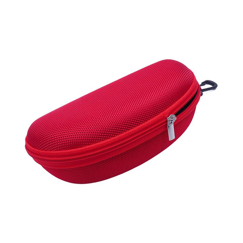 Portable Eva Glasses Case With Carabiner Hook Colorful Sunglasses Hard Cases Zipper Eyeglasses Protector Box Eyewear Accessories