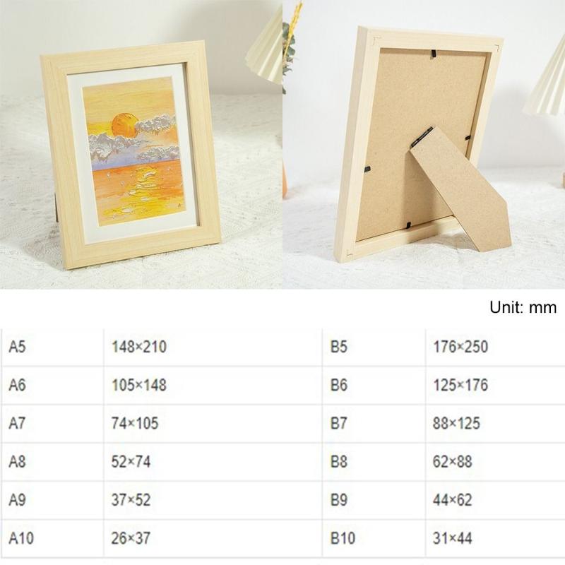 Ins Colorful Photo Frame Multi Size Drawings Picture Frame Diy Handcraft Display Holders Desktop
