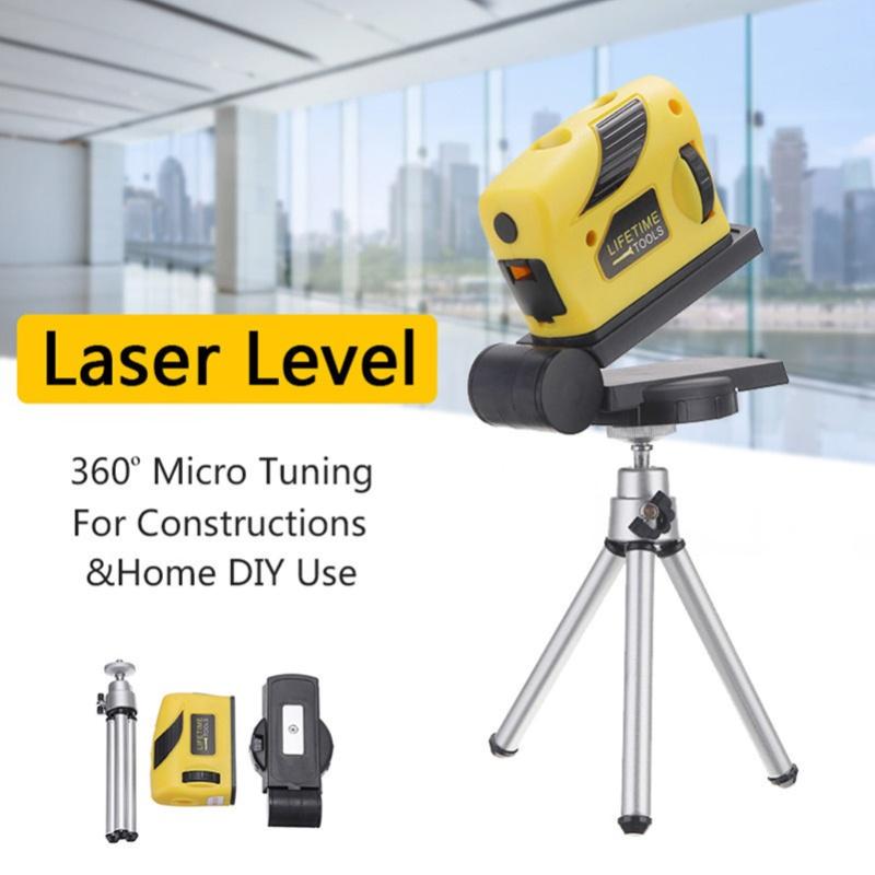 Self Leveling Level Automatic Cross Line Infrared Leveler With Tripod Home Woodworking DIY Tool