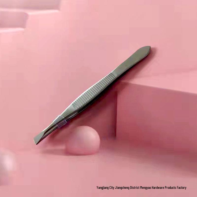 

Пинцеты для бровей из нержавеющей стали со скошенными и плоскими кончиками для придания формы и удаления волос