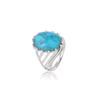 Mohave Turquoise Ring: 925 Sterling Silver Gemstone Statement