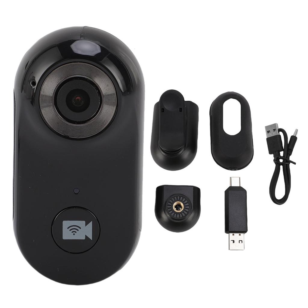 1080P WIFI Baş Parmak Hareket Kamerası Taşınabilir Giyilebilir Vücut Kamerası APP Manyetik Montajlı Bağlantı Koruyucu Kapak