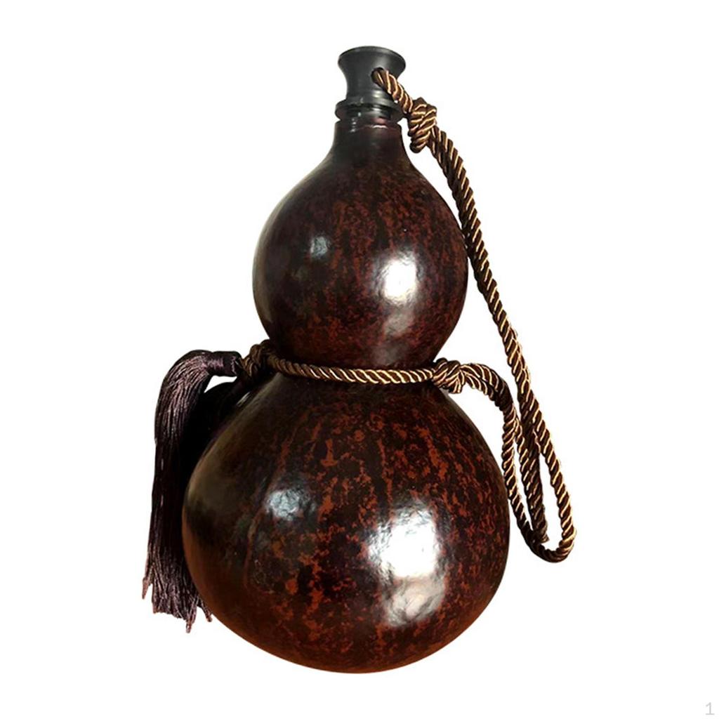 Gourd Bottle Craft for Outdoor Use with Braided Rope Flagon Wine And Water