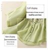 2025 Women's Retro Linen Shirt: Elegant Stand Collar, Single-Breasted, Embroidered Design