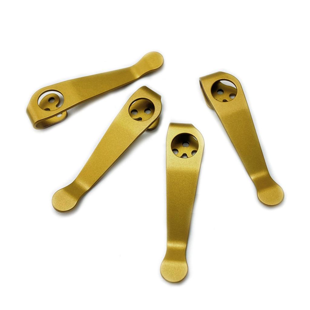 Tytanowy klips tylny Akcesoria DIY Składany nóż kieszonkowy Narzędzie Klipsy tylne do Recons