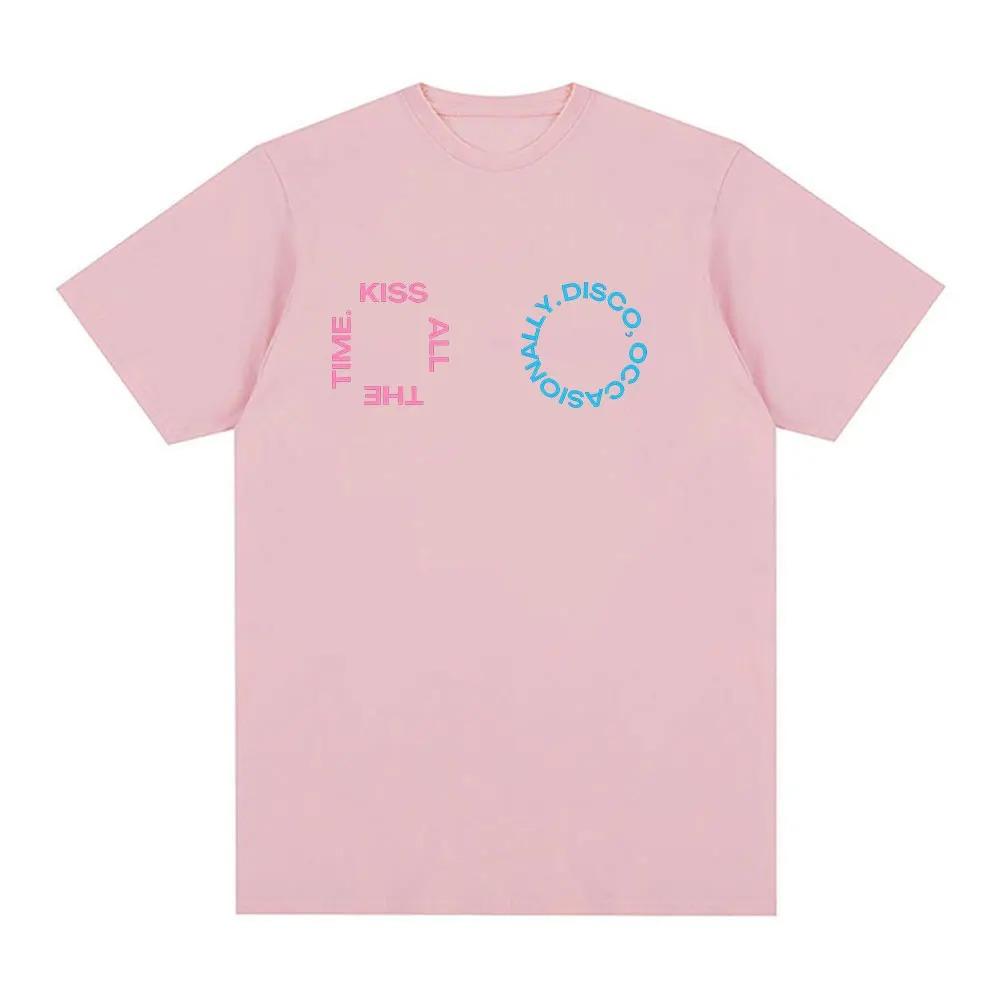 Harry Styles Kiss All The Time Disco Occasionally 2026 Tour Graphic TShirt Unisex Harajuku Style Loose Cotton TShirt