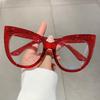 Cat Eye Anti Radiation Eyeglasses For Women Men Fashion Anti Blue Light UV400  Aesthetic Glasses Unisex Glass