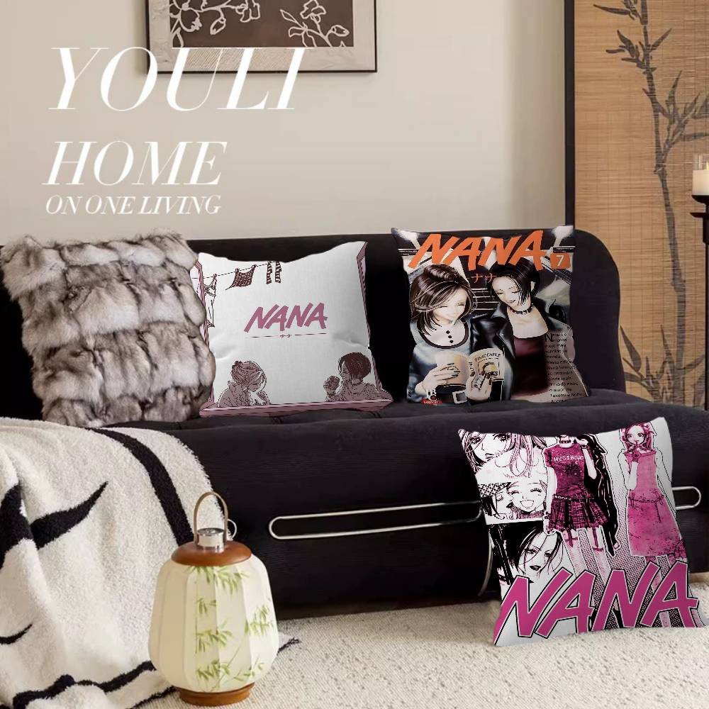 Anime NANA Pillow Anime Pillow Sofa Bed Head Pillow Cover Cushion Cover 45x45 cm Fashion