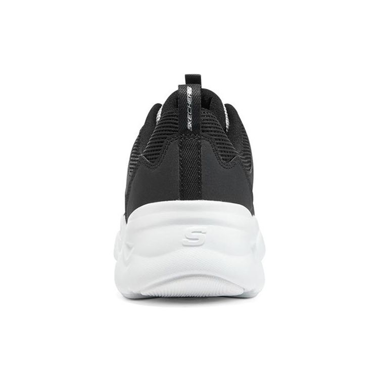 Skechers DLites Airy 3.0 Fabric Leather Mesh Synthetic Leather Comfortable Versatile Low-Top Dad Shoes Women Sneakers Black White 896073-BKW