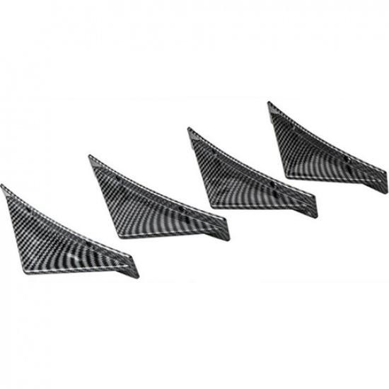 Spoiler Rear Bumper Lip Diffuser Splitter Curved Trim Protector Car Accessories